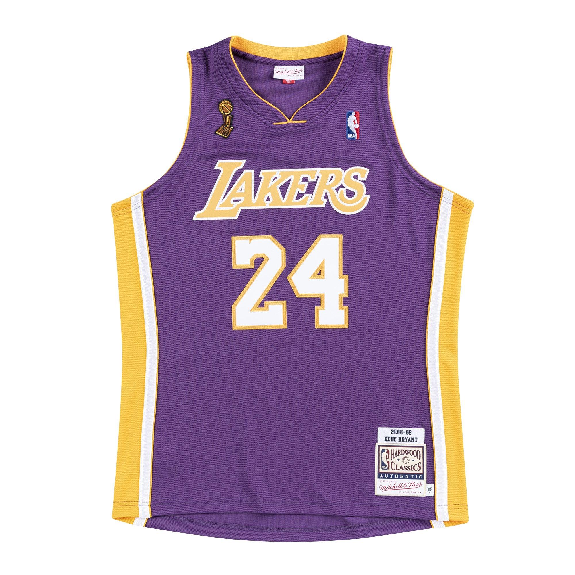 mitchell and ness lakers jersey